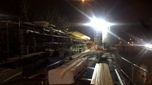 CUPLOK formställning och träknektar vid formsättning av ett valv till en GC-bro.