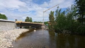 CUPLOK formställning för samverkansbro i stål och betong.