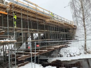 CUPLOK formställning samt stålbalk för byte av kantbalk