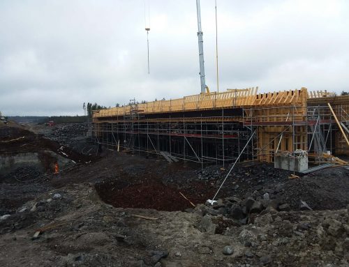 Järnvägsbro 793 över Ga Ersbodavägen Umeå Norrbotniabanan